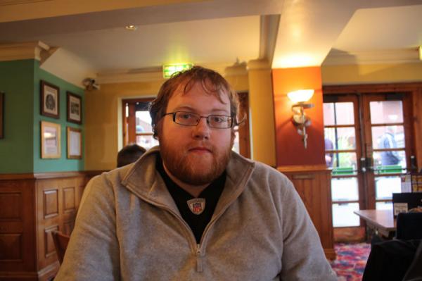 Norm at the Weatherspoon's recovery breakfast the day after.