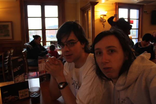Will and Chris at 'Spoons.