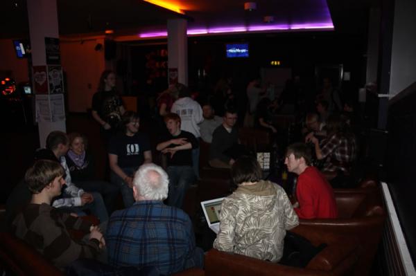 Discussions continue in The Terrace.