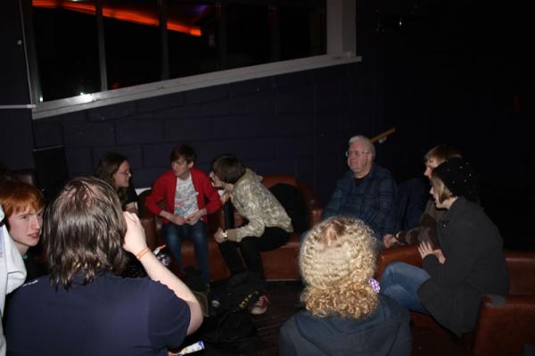 Discussions continue in The Terrace.