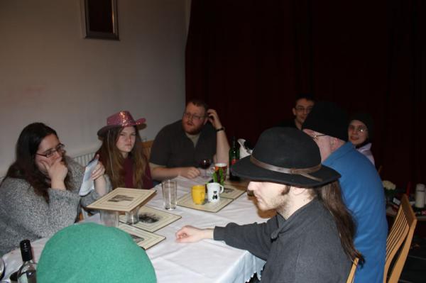 Everyone sat round the table.