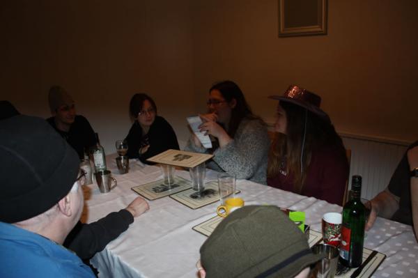 Everyone sat round the table.