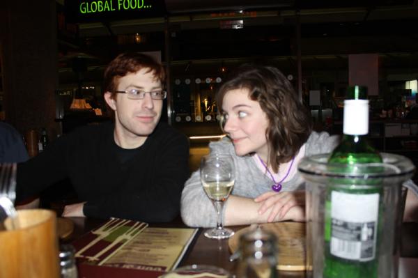 Sophie and Jon in Giraffe.