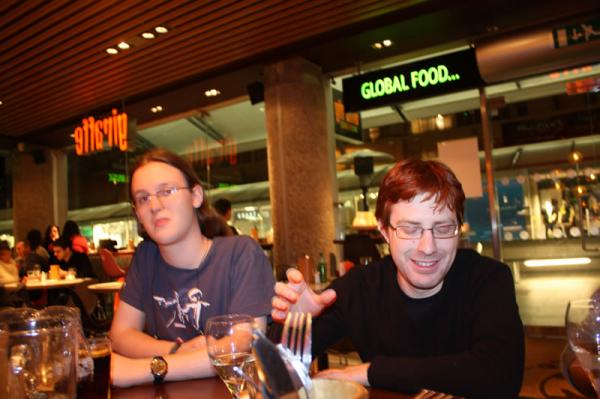 John and Jon in Giraffe.