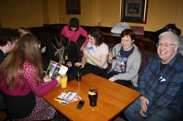The pub afterwards.