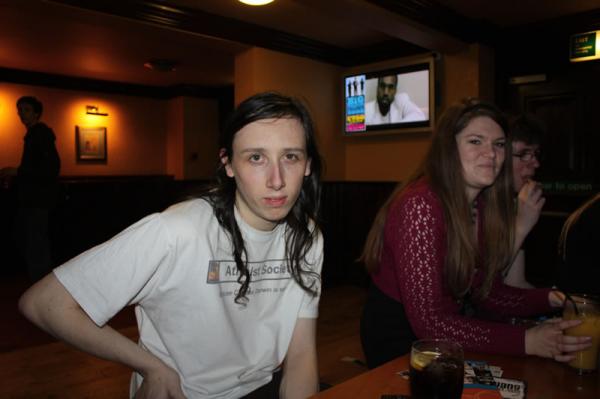 Chris at the pub afterwards.