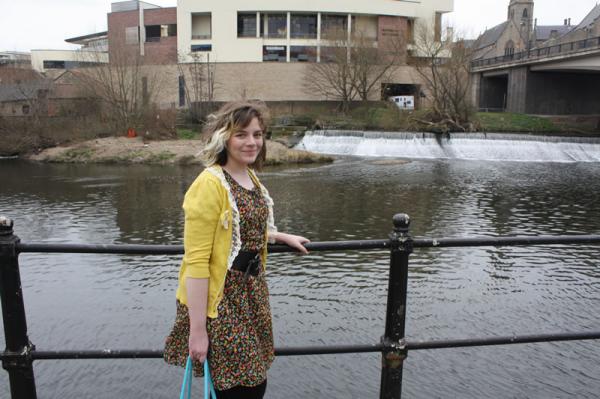 Sophie by the river side.