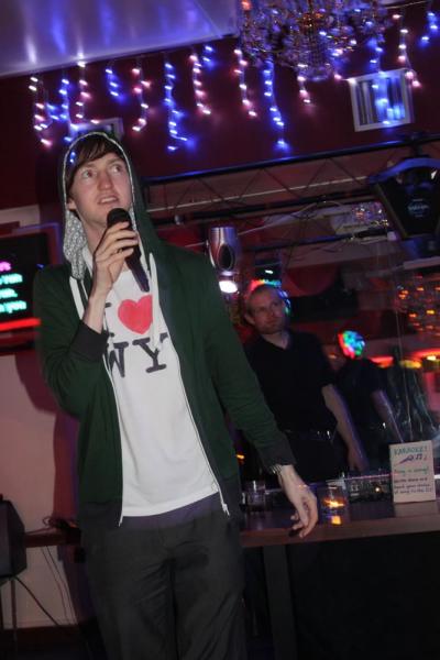 Chris T rocks the mic.