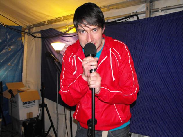 Someone accidentially gives Rich a microphone.