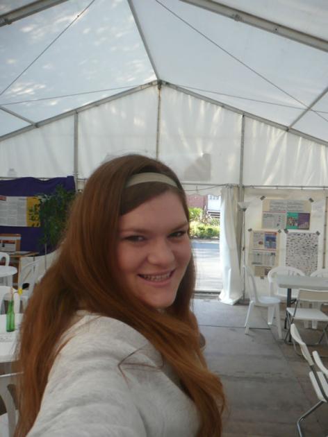Nicola posing.