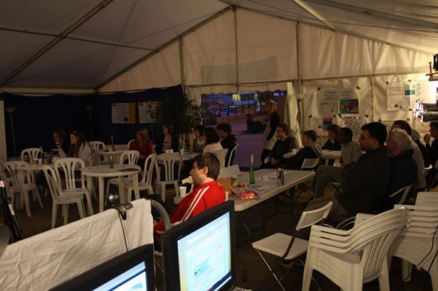 The launch party.