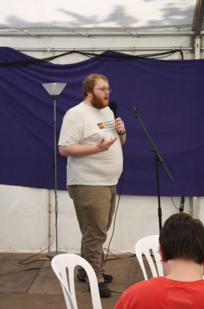 Norm delivers the first talk of the week.