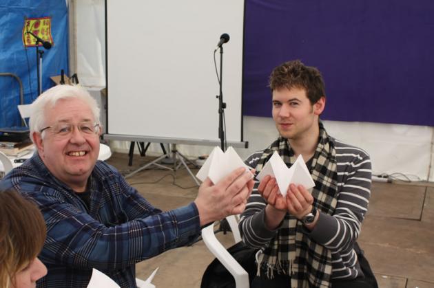 Danny's origami lesson