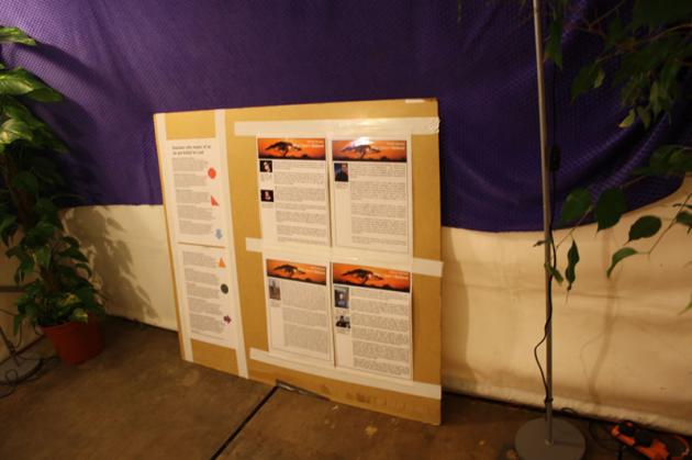 One of our information boards.