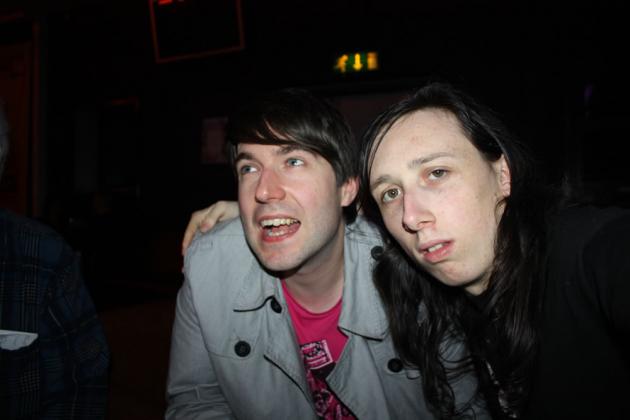 Rich and Chris in the pub.