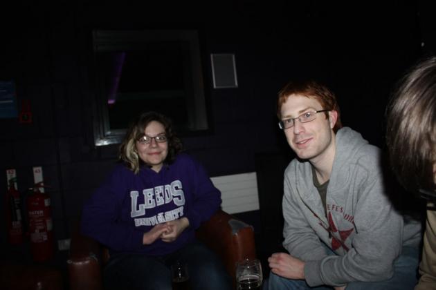 Sophie and Jon in the pub.