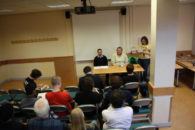 Sophie introduces the debate.