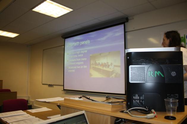 Chris delivers Leeds's talk.