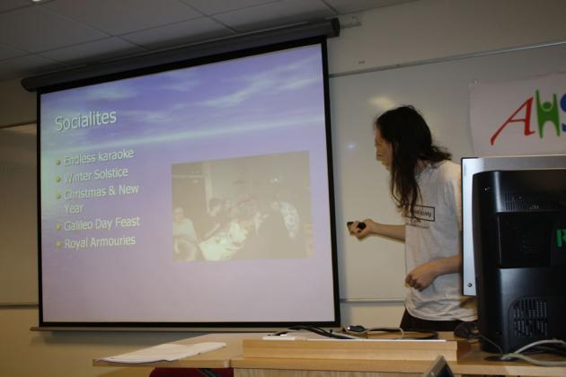 Chris delivers Leeds's talk.
