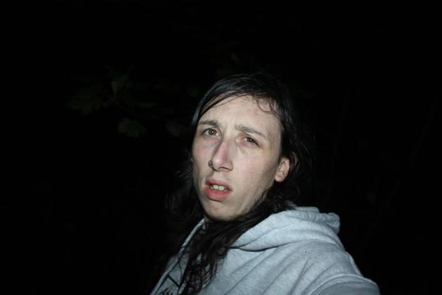 Chris in the forest.