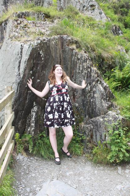 Nicola posing.