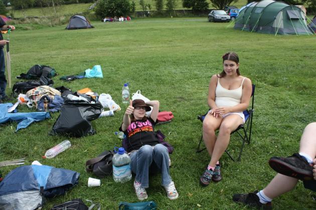 Back at the campsite.