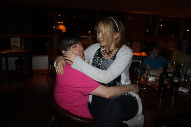 Kate molesting Rich.