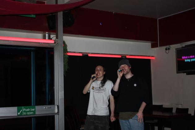 Chris and George perform Hotel California.