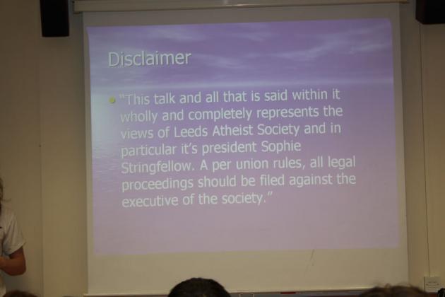 Disclaimer.