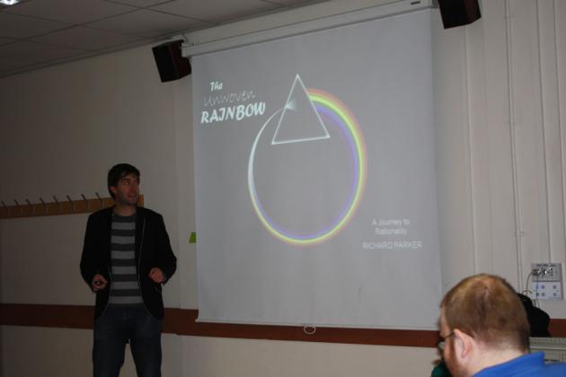 Rich begins his talk.