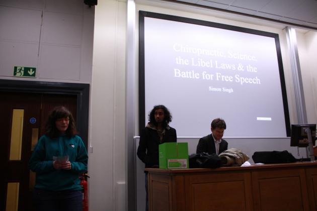 Sophie does an introduction for Atheist Society.