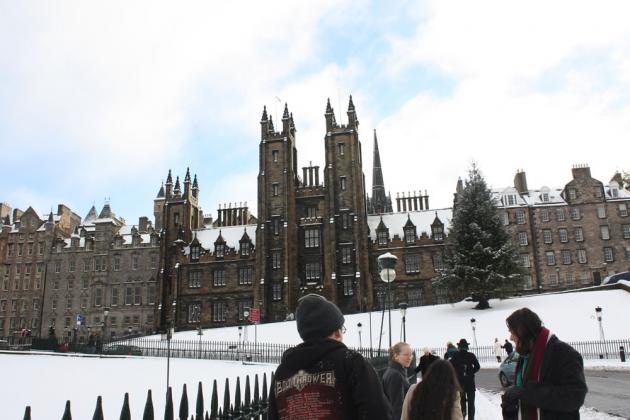 Snow in Edinburgh during Weekend Away 2010.