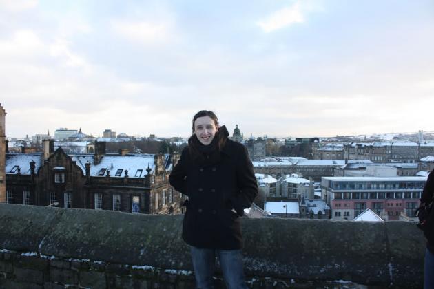 Chris at Edinburgh Castle.