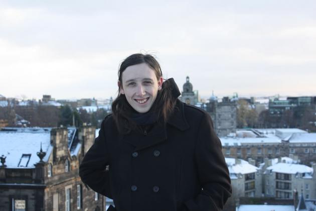 Chris at Edinburgh Castle.
