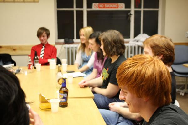 Left to right: Chris, Kate, Chris, Sophie, Jon, Joel.