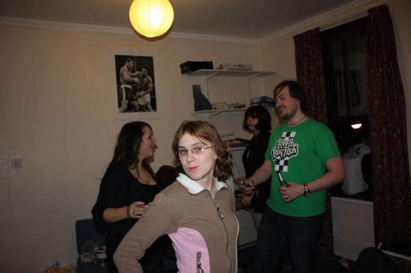 Liz posing.