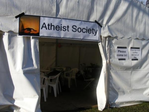 Entrance to the tent.