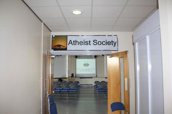 The A-Soc banner is up.