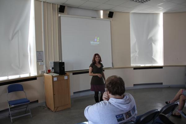 Jenna speaks for Oxford Atheist Society.