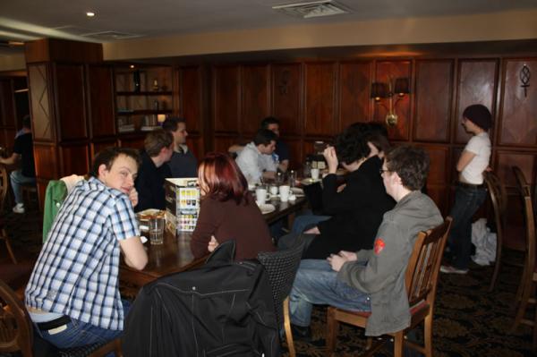 Breakfast at Wetherspoon's.