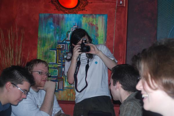 Chris taking a photo.