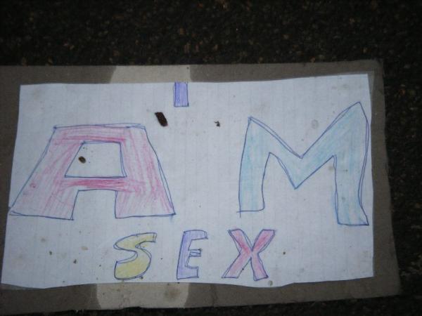 He is sex, apparently.