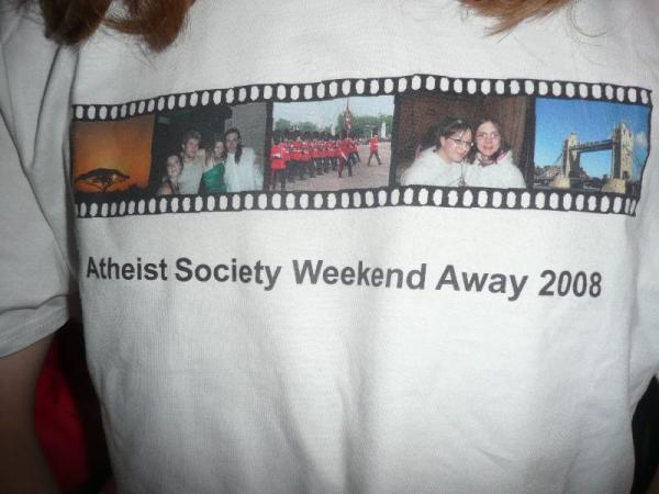 London t-shirt close-up.
