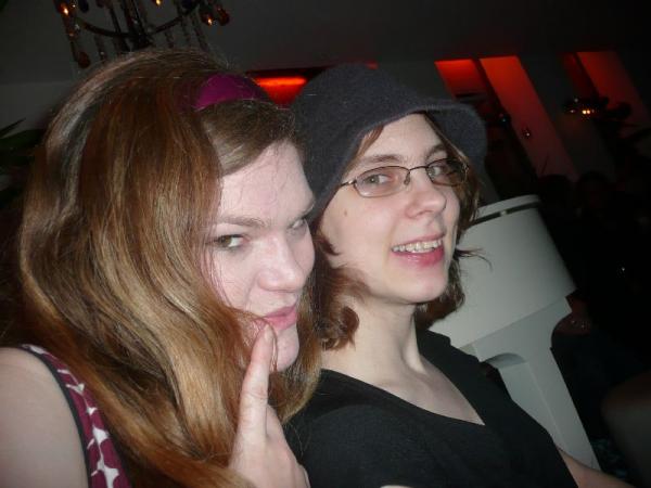 Nicola and Lil posing.