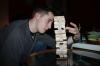 Stuart from Warwick playing Extreme Jenga.
