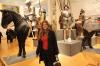 Nicola gets in the way as I try to take photos of the exhibits.