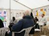 A busy Rationalist Week tent on Friday.