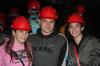 Kat, Jonni and Rosie in white scar caves.