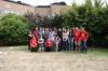 Group photo in the maths garden at Bristol university.