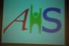 Our logo on the big screen.